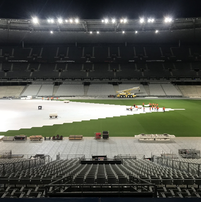 FItting terraflor at Stade de France